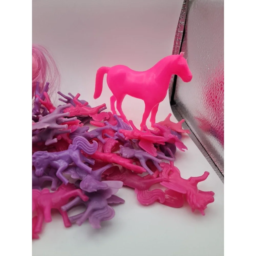 1.4LB LOT Pink Purple Party Favors Cake Toppers Unicorn Pegasus Toys Figures